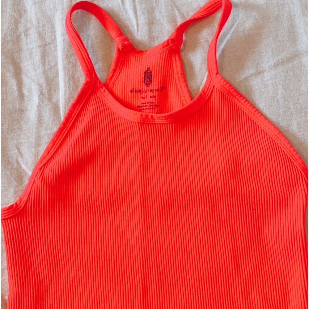 free people hot pink crop top